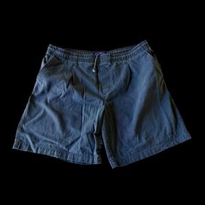 Ocean Pacific Vintage 90's Shorts Drawstring Sz Large Navy Distressed